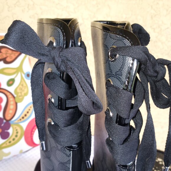 Coach Tristee insulated rain boots    *** - Picture 4 of 17